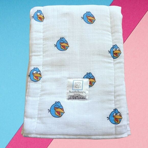 Angry Birds Swaddle Designs Baby Burpies Burp Cloths - Picture 1 of 6